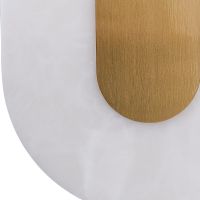 Настенный светильник Artelamp Michael Белый Полированная медь арт-A2136AP-1PB — фото 2, Бра