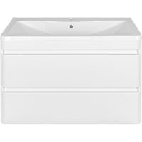 Тумба под раковину Style Line Атлантика Люкс Plus 100 СС-00000693 подвесная Белая — фото 1, Мебель для ванной