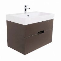 Товар: Тумба под раковину Creto Malibu 80 7-1078C подвесная Chocolate - фото 2 Тумба под раковину Creto Malibu 80 7-1078C подвесная Chocolate — фото 2, Мебель для ванной