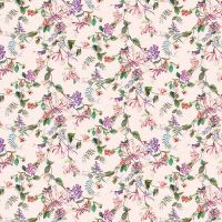 Обои Marburg Flora 47457 Винил на флизелине (0,53*10,05) Фиолетовый/Розовый/Зеленый, Листья/Цветы — фото 1, Обои для стен