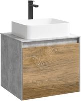 Товар: Корпус тумбы под раковину Aqwella 5 Stars Mobi 60 MOB0106BS подвесной Бетон светлый - фото 3 Корпус тумбы под раковину Aqwella 5 Stars Mobi 60 MOB0106BS подвесной Бетон светлый — фото 3, Мебель для ванной