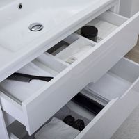 Тумба с раковиной Aquanet Модена 65 212661 подвесная Белый глянец — фото 4, Тумбы с раковиной