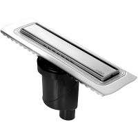 Душевой лоток Berges B1 Keramik 500 091016 с решеткой Хром глянец — фото 1, Душевые лотки