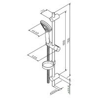 Душевой гарнитур AM.PM Gem F0190100 Хром — фото 8, Душевые гарнитуры