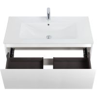 Товар: Тумба под раковину Art&Max Latina 100 AM-Latina-1000-1C-SO-BM подвесная Белая матовая - фото 3 Тумба под раковину Art&Max Latina 100 AM-Latina-1000-1C-SO-BM подвесная Белая матовая — фото 3, Мебель для ванной