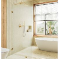 Товар: Душевая перегородка Maybah Glass MGD-268-3 790x1950 коннектор стена-стекло Золото стекло сатиновое - фото 1 Душевая перегородка Maybah Glass MGD-268-3 790x1950 коннектор стена-стекло Золото стекло сатиновое — фото 1, Душевые перегородки