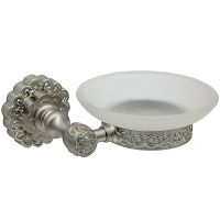 Мыльница настенная Milacio Villena MC.905.SL / латунь / серебро / ретро — фото 1, Мыльницы