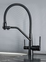 Смеситель для кухни Viko V-5502 Черный матовый — фото 2, Смесители для кухни