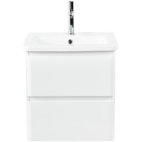 Тумба под раковину BelBagno 50 ALBANO-CER-500-2C-SO-BL подвесная Bianco Lucido — фото 1, Тумбы под раковину