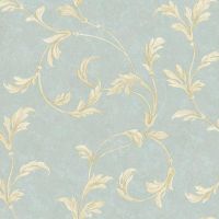 Обои Bernardo Bartalucci Giulia 84127-3 Винил на флизелине (1,06*10,05) Голубой, Вензель — фото 1, Обои для стен