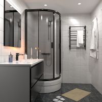 Электрический полотенцесушитель Тругор ПЭК 19 СП 80x50 Черный — фото 3, Электрические полотенцесушители