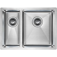 Кухонная мойка Paulmark Gerberg 59/2S Uni PM225944-BSR Брашированная сталь — фото 1, Кухонные мойки
