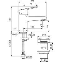 Товар: Смеситель для раковины Ideal Standard Ceraplan Хром арт-BD206AA - фото 4 Смеситель для раковины Ideal Standard Ceraplan Хром арт-BD206AA — фото 4, Смесители для раковины