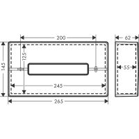 Диспенсер для салфеток Hansgrohe AddStoris 41774670 Черный матовый — фото 2, Диспенсеры для салфеток