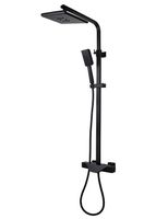 Товар: Душевая система Kaiser Quadris 25182-2 с термостатом Черная матовая - фото 2 Душевая система Kaiser Quadris 25182-2 с термостатом Черная матовая — фото 2, Душевое оборудование. Душевая программа