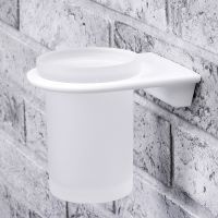 Стакан для зубных щеток WasserKRAFT Kammel K-8328W Белый матовый — фото 2, Мыльницы