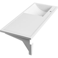 Товар: Раковина Paola Magenta 120 L с местом под стиральную машину Белая глянцевая - фото 4 Раковина Paola Magenta 120 L с местом под стиральную машину Белая глянцевая — фото 4, Раковины