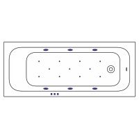 Товар: Акриловая ванна Whitecross Vibe 170x70 0105.170070.100.RELAX.CR с гидромассажем - фото 7 Акриловая ванна Whitecross Vibe 170x70 0105.170070.100.RELAX.CR с гидромассажем — фото 7, Ванны