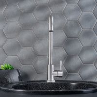 Смеситель для кухни Ростовская Мануфактура Сантехники SUS124-017F Нержавеющая сталь — фото 2, Смесители