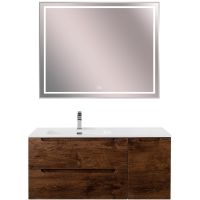 Тумба под раковину BelBagno Etna 100 L ETNA-1000-2C-1A-SO-RW-L подвесная Rovere Moro — фото 10, Тумбы под раковину