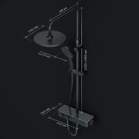 Товар: Душевая система AM.PM Inspire V2.0 F0750A422 с термостатом Черная матовая - фото 18 Душевая система AM.PM Inspire V2.0 F0750A422 с термостатом Черная матовая — фото 18, Душевое оборудование. Душевая программа