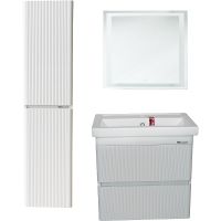 Шкаф пенал Bellezza Эмилия 30 L 4624802182014 подвесной Белый — фото 2, Мебель для ванной