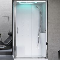 Душевая кабина Novellini Eon 120х80 R EON2P129DT1F-1AK с гидромассажем — фото 1, Душевые кабины