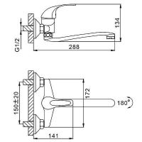 Смеситель для кухни Frap H29 F4629-B Хром — фото 2, Смесители для кухни