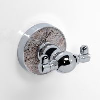 Двойной крючок WasserKRAFT Nau K-7723D Хром — фото 2, Крючки для полотенец