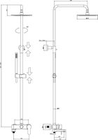 Душевая система Paffoni Blu ZCOL632BO Белая матовая — фото 2, Душевое оборудование. Душевая программа