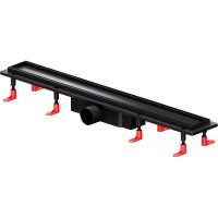 Душевой лоток AM.PM PrimeFlow 70 W02SC-U11-070-04BM с Черной матовой решеткой / под плитку Tile — фото 1, Душевые лотки