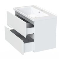 Товар: Тумба с раковиной Orange Line 80 TP-LIB 80 подвесная Белая - фото 4 Тумба с раковиной Orange Line 80 TP-LIB 80 подвесная Белая — фото 4, Мебель для ванной