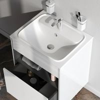 Раковина AM.PM Func 60 M8FWPC0600WM Белая матовая — фото 4, Раковины встраиваемые сверху