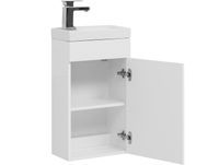 Тумба с раковиной Aquanet Нота 40 R 254037 подвесная Белая — фото 4, Тумбы с раковиной