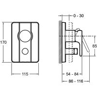 Товар: Смеситель для душа Jacob Delafon Singulier E98720-CP Хром - фото 2 Смеситель для душа Jacob Delafon Singulier E98720-CP Хром — фото 2, Смесители