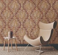 Обои Артекс Dieter Langer Fusion 10443-05 Винил на флизелине (1,06*10,05) Синий, Дамаск — фото 3, Обои для стен