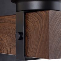 Настенный светильник Artelamp Dalim A7014AP-1BK Прозрачный Черный — фото 2, Светильники