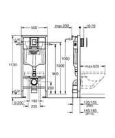 Инсталляция Grohe Solido 38811000 для унитаза с клавишей смыва Хром — фото 18, Инсталляции