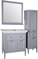 Товар: Шкаф пенал ASB-Woodline Гранда 40 11488 Grigio - фото 6 Шкаф пенал ASB-Woodline Гранда 40 11488 Grigio — фото 6, Мебель для ванной