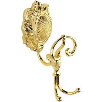 Двойной крючок Migliore Cleopatra 16689 Золото — фото 1, Крючки для полотенец