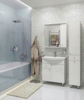 Товар: Зеркало со шкафом DIWO Кострома 75 R KOS.Z.75/P/W с подсветкой Белое - фото 4 Зеркало со шкафом DIWO Кострома 75 R KOS.Z.75/P/W с подсветкой Белое — фото 4, Мебель для ванной