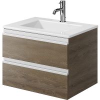 Товар: Тумба под раковину Creto Alba 60 11-1161TR подвесная Truffle - фото 2 Тумба под раковину Creto Alba 60 11-1161TR подвесная Truffle — фото 2, Мебель для ванной