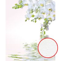 Фреска Ortograf Цветы 33209 Фактура бархат FX Флизелин (2,2*2,7) Белый/Зеленый, Цветы — фото 1, Фрески