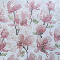 Обои Wiganford by Solo Fusion ER71701 Винил на флизелине (1,06*10,05) Розовый/Серый, Цветы — фото 1, Обои для стен