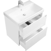 Тумба с раковиной Aquaton Сканди 70 1A2518K0SD010 подвесная Белая — фото 4, Тумбы с раковиной