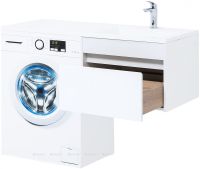 Тумба под раковину Aquanet Токио 120 подвесная Белая арт-236916 — фото 6, Тумбы под раковину