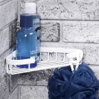 Полка корзина WasserKRAFT K-733W угловая Белая — фото 3, Полки для ванной и душа