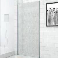 Душевая дверь Cezares Eco 80 ECO-O-B-2-80-P-Cr профиль Хром стекло рифленое — фото 1, Распашные душевые двери