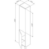 Товар: Шкаф пенал AM.PM Like 35 L M80CSL0356WG Белый - фото 8 Шкаф пенал AM.PM Like 35 L M80CSL0356WG Белый — фото 8, Мебель для ванной