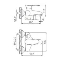 Товар: Смеситель для ванны Frap H01 F3201 Хром - фото 8 Смеситель для ванны Frap H01 F3201 Хром — фото 8, Смесители